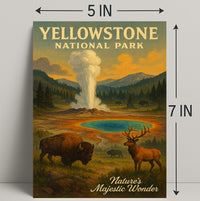 Yellowstone National Park Natures Majestic Wonder Poster PosterGoat