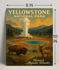 Yellowstone National Park Natures Majestic Wonder Poster PosterGoat