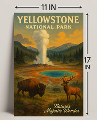 Yellowstone National Park Natures Majestic Wonder Poster PosterGoat