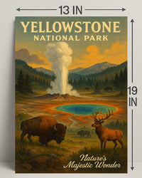 Yellowstone National Park Natures Majestic Wonder Poster PosterGoat