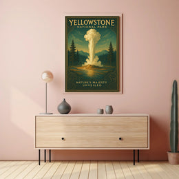 Yellowstone National Park Natures Majesty Unveiled Poster PosterGoat
