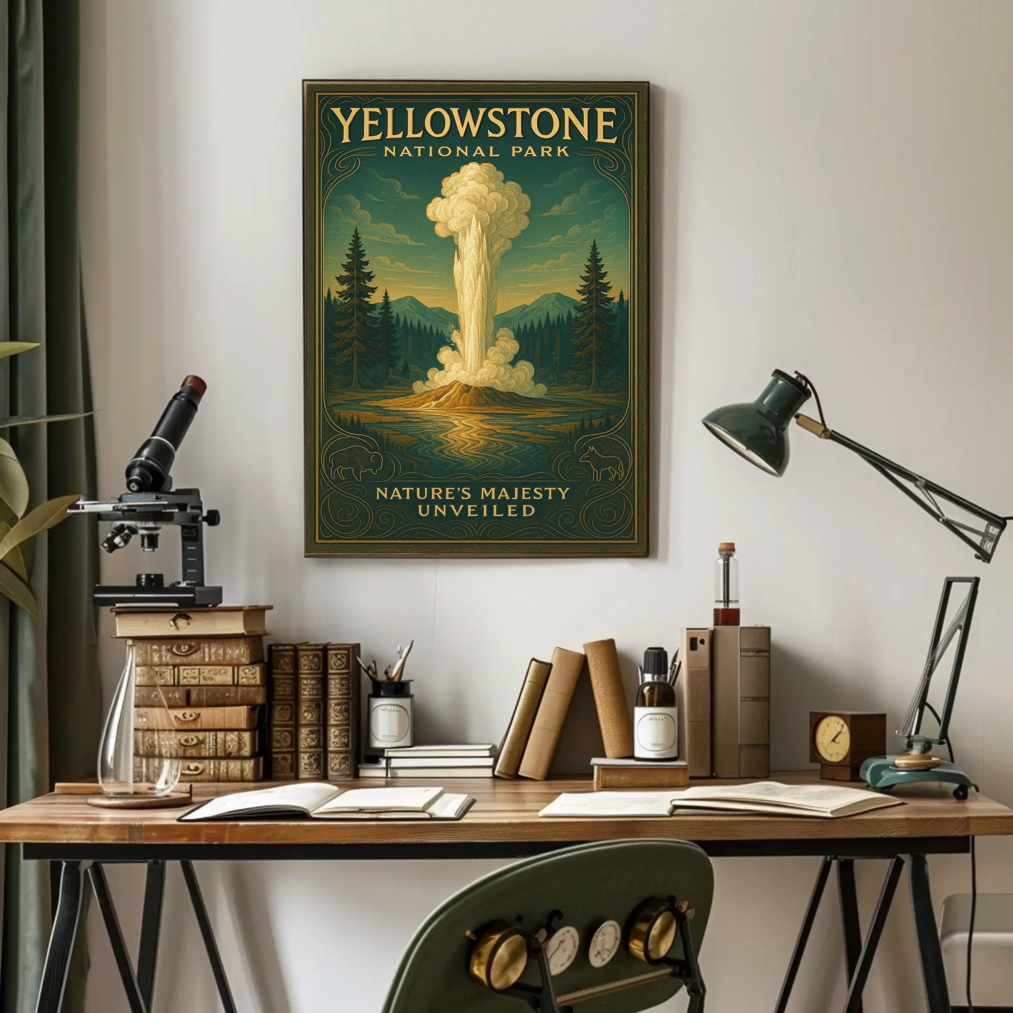 Yellowstone National Park Natures Majesty Unveiled Poster PosterGoat