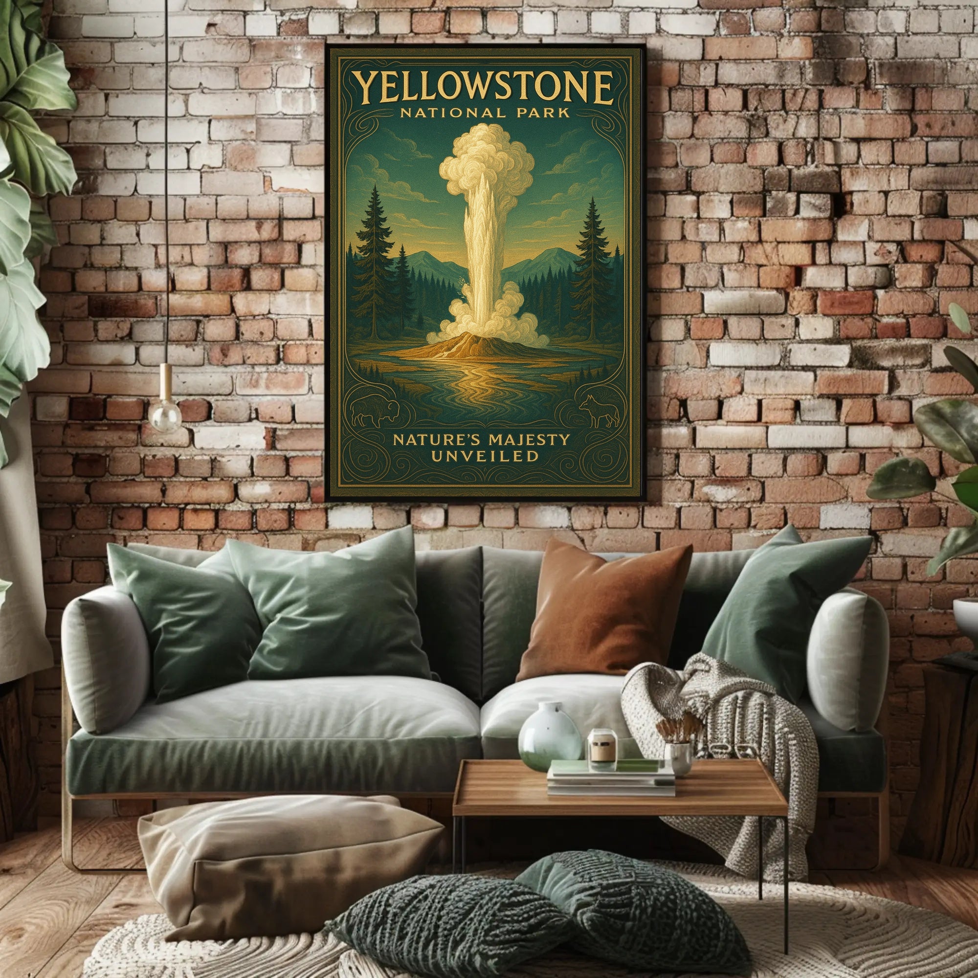 Yellowstone National Park Natures Majesty Unveiled Poster PosterGoat