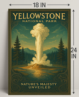 Yellowstone National Park Natures Majesty Unveiled Poster PosterGoat