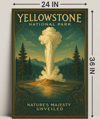 Yellowstone National Park Natures Majesty Unveiled Poster PosterGoat