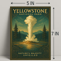 Yellowstone National Park Natures Majesty Unveiled Poster PosterGoat