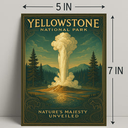 Yellowstone National Park Natures Majesty Unveiled Poster PosterGoat