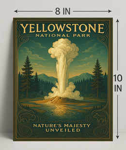 Yellowstone National Park Natures Majesty Unveiled Poster PosterGoat