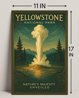 Yellowstone National Park Natures Majesty Unveiled Poster PosterGoat