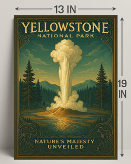 Yellowstone National Park Natures Majesty Unveiled Poster PosterGoat