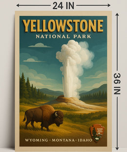 Yellowstone National Park Poster PosterGoat