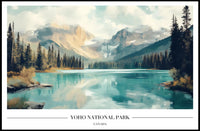 Yoho National Park Serene Landscape Travel Poster PosterGoat