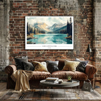 Yoho National Park Serene Landscape Travel Poster PosterGoat