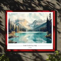 Yoho National Park Serene Landscape Travel Poster PosterGoat