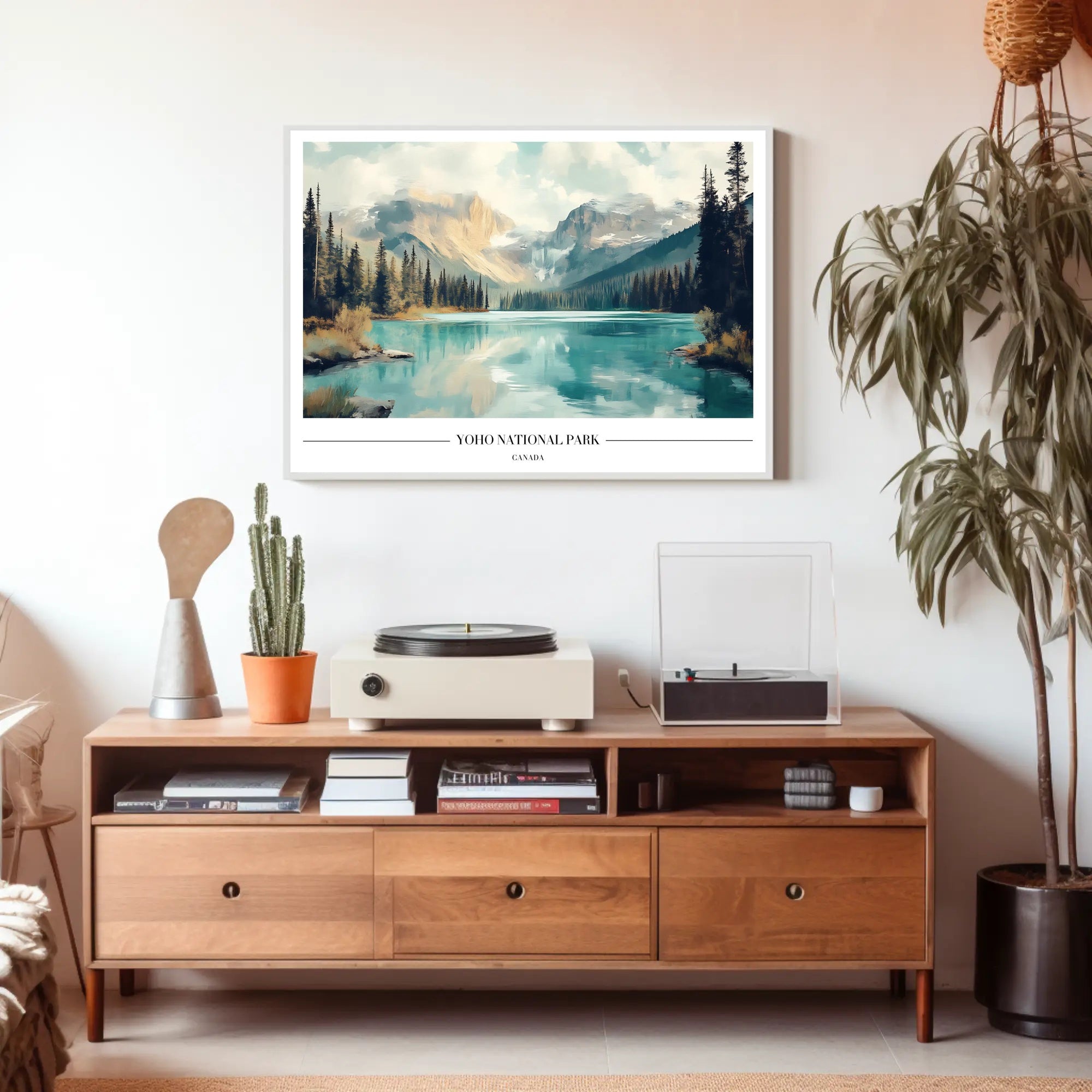 Yoho National Park Serene Landscape Travel Poster PosterGoat