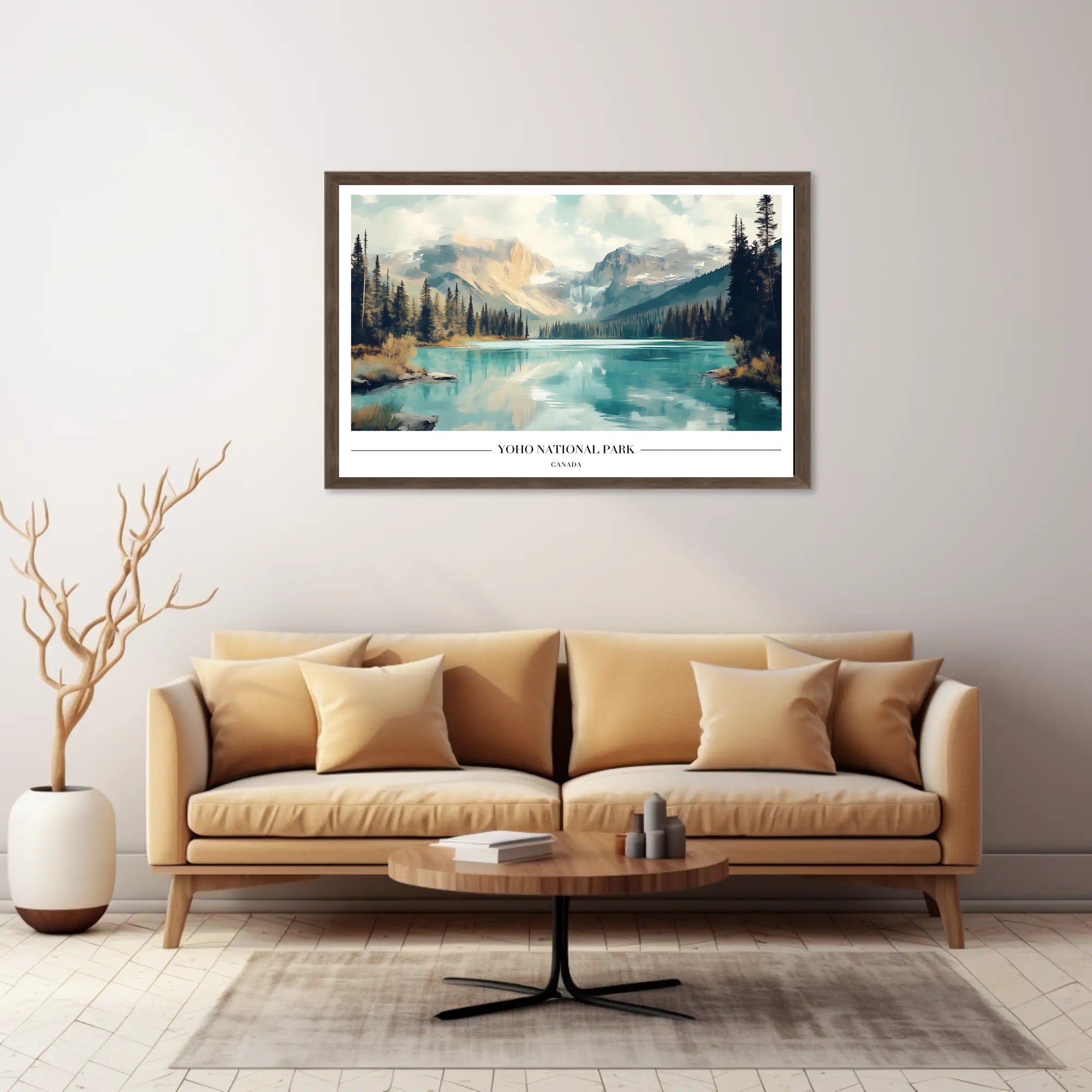 Yoho National Park Serene Landscape Travel Poster PosterGoat
