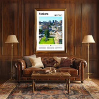 Yonkers Urban Cityscape Modern Travel Poster PosterGoat