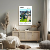 Yonkers Urban Cityscape Modern Travel Poster PosterGoat