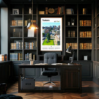 Yonkers Urban Cityscape Modern Travel Poster PosterGoat