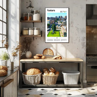Yonkers Urban Cityscape Modern Travel Poster PosterGoat