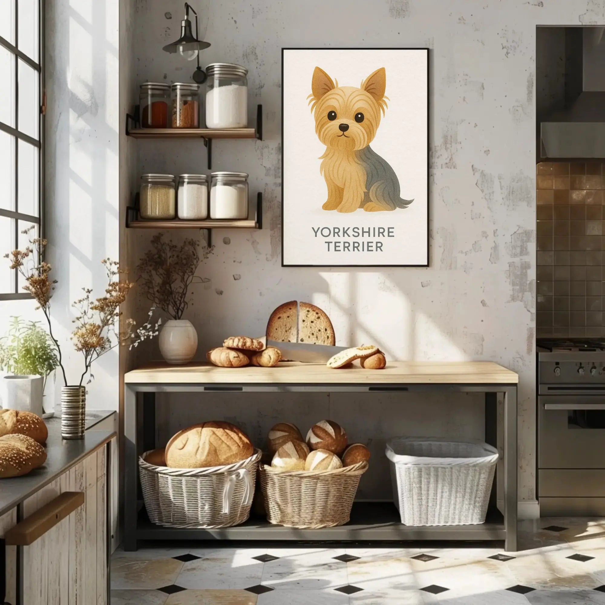 Yorkshire Terrier Charm | Dog Breed Poster PosterGoat