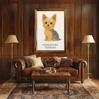 Yorkshire Terrier Charm | Dog Breed Poster PosterGoat
