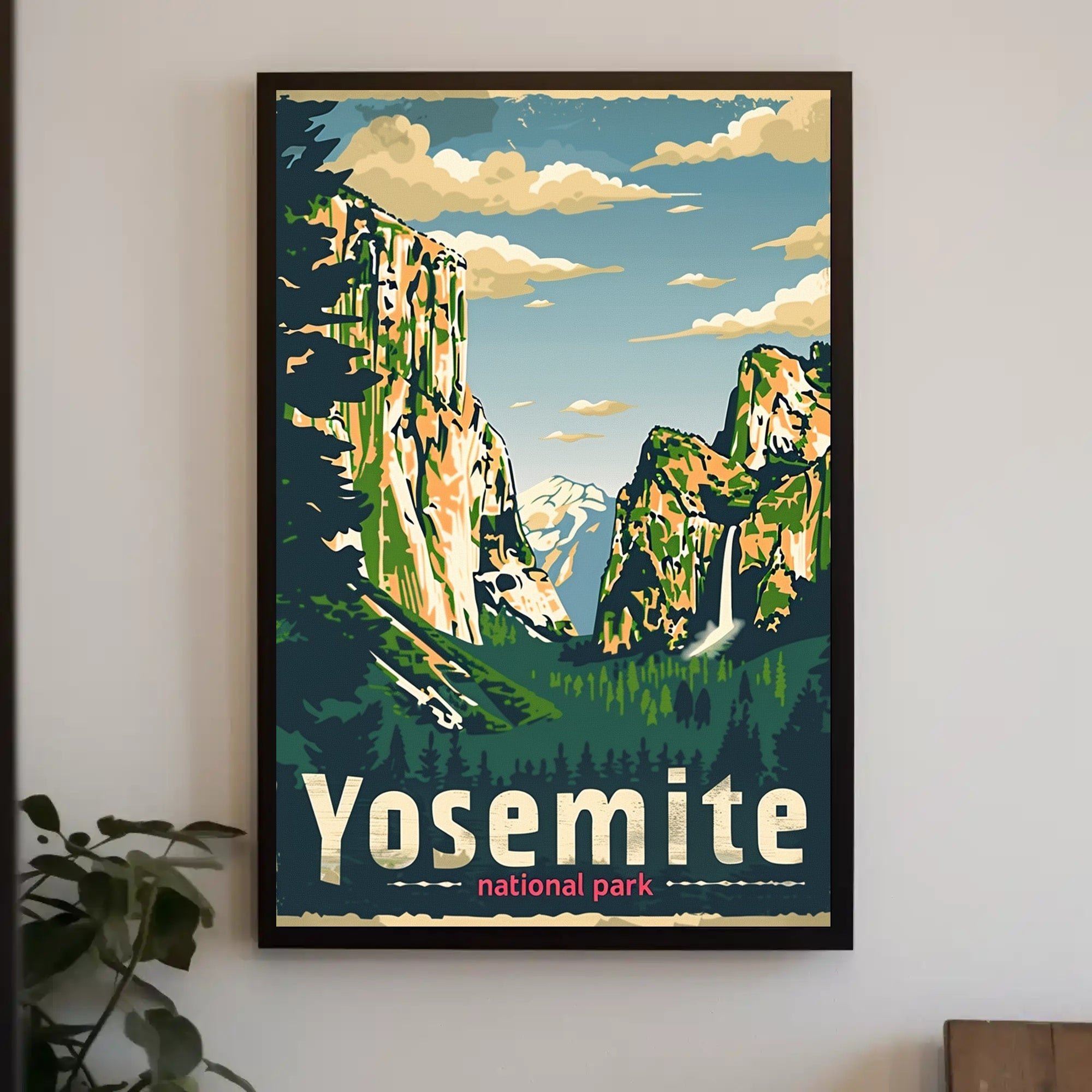 Yosemite National Park Retro Travel Adventure Poster PosterGoat