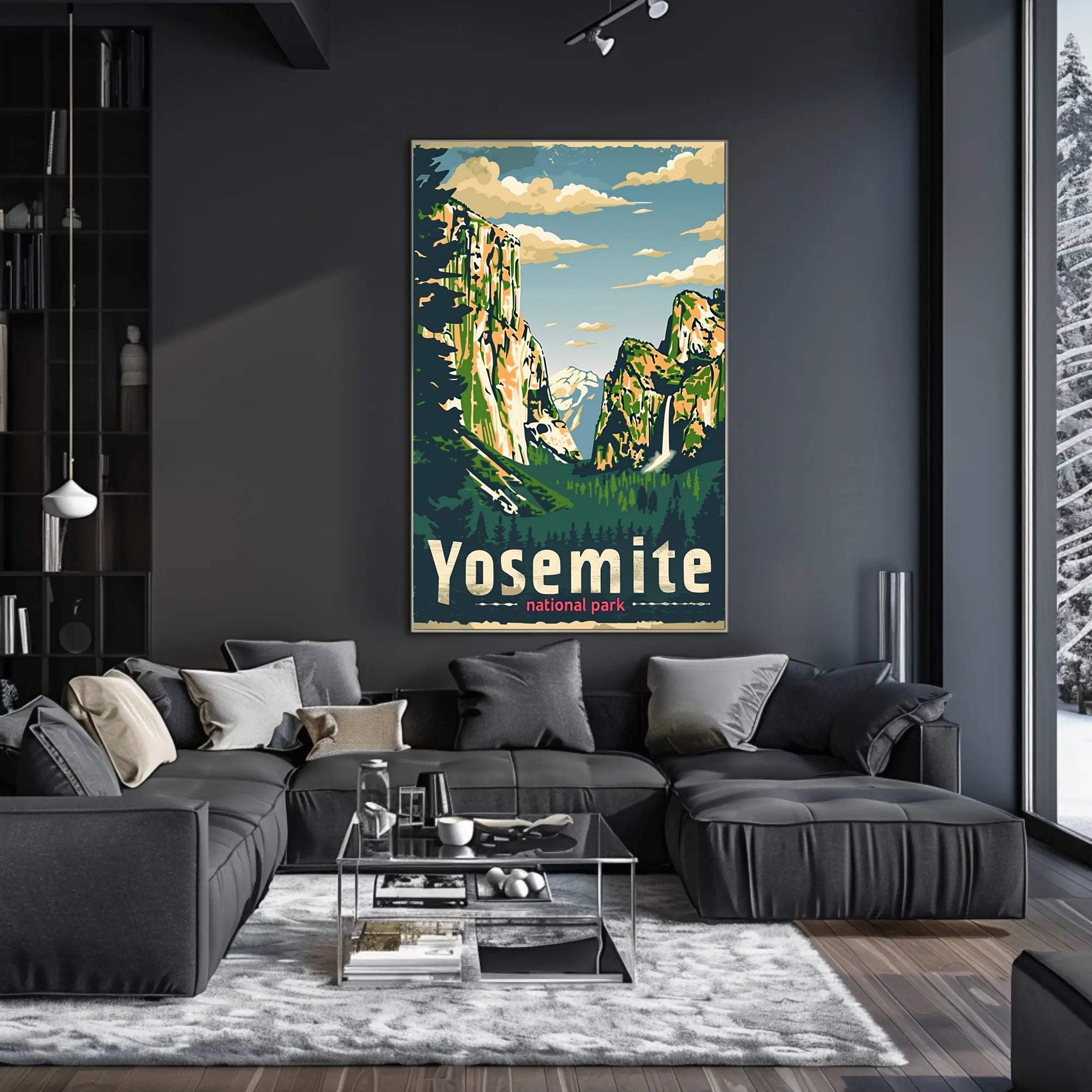 Yosemite National Park Retro Travel Adventure Poster PosterGoat
