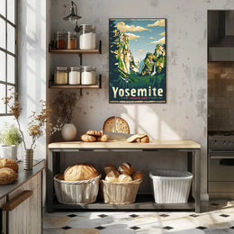 Yosemite National Park Retro Travel Adventure Poster PosterGoat