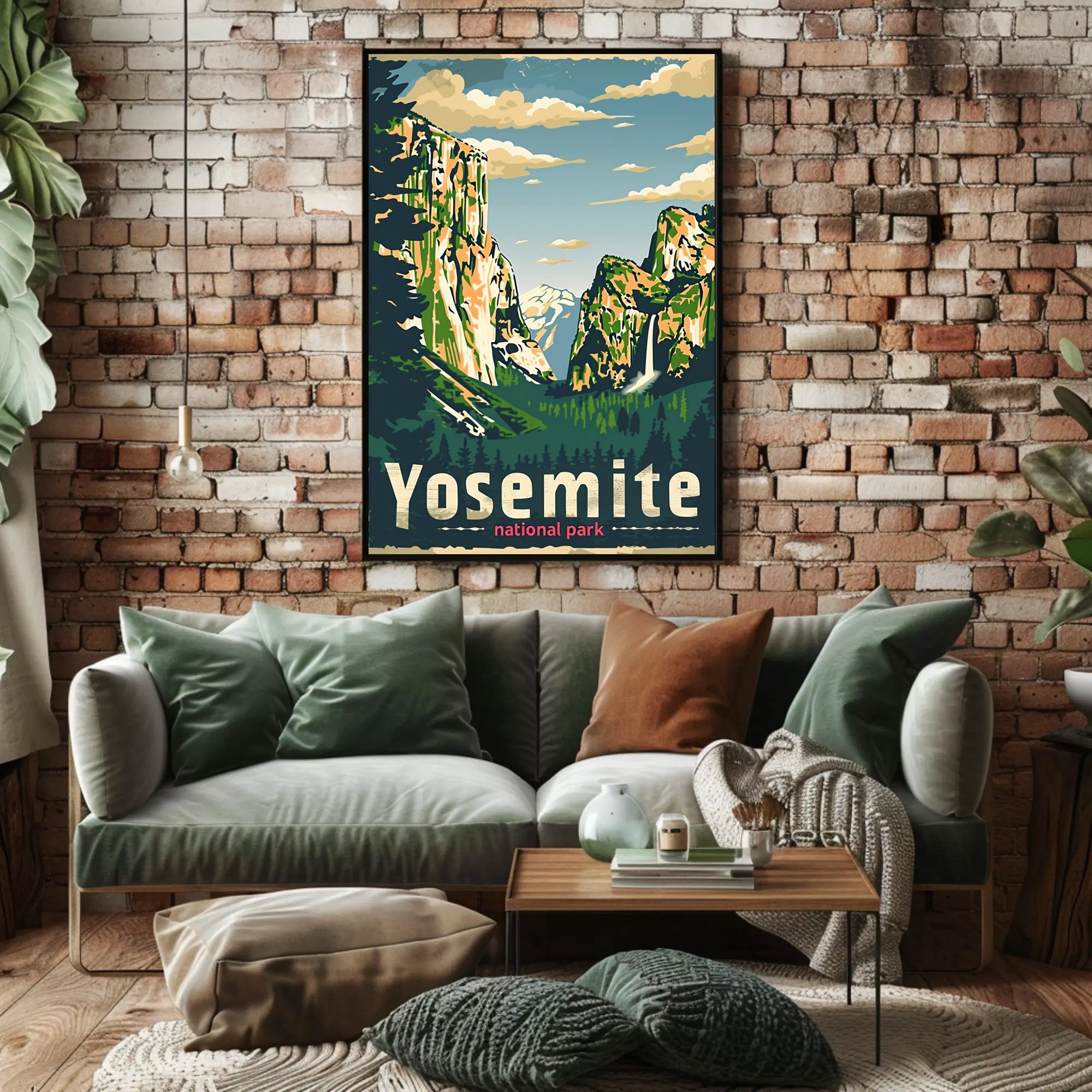 Yosemite National Park Retro Travel Adventure Poster PosterGoat