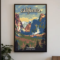 Yosemite National Park Vintage Travel Poster PosterGoat