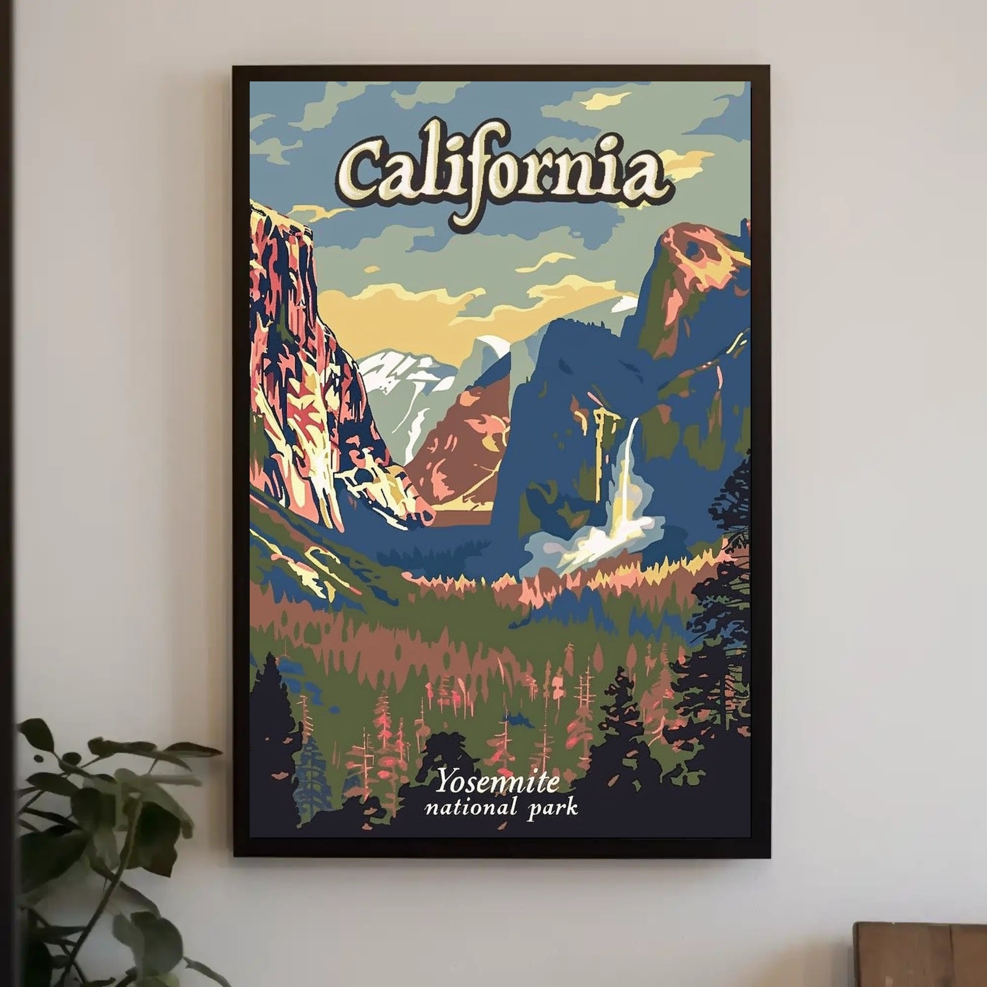 Yosemite National Park Vintage Travel Poster PosterGoat