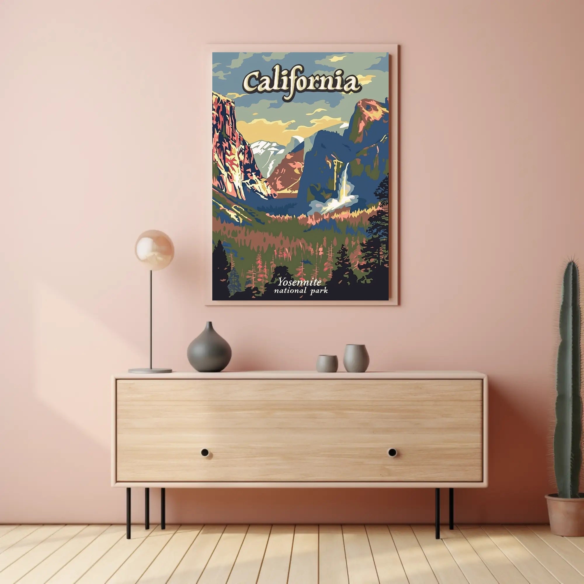 Yosemite National Park Vintage Travel Poster PosterGoat