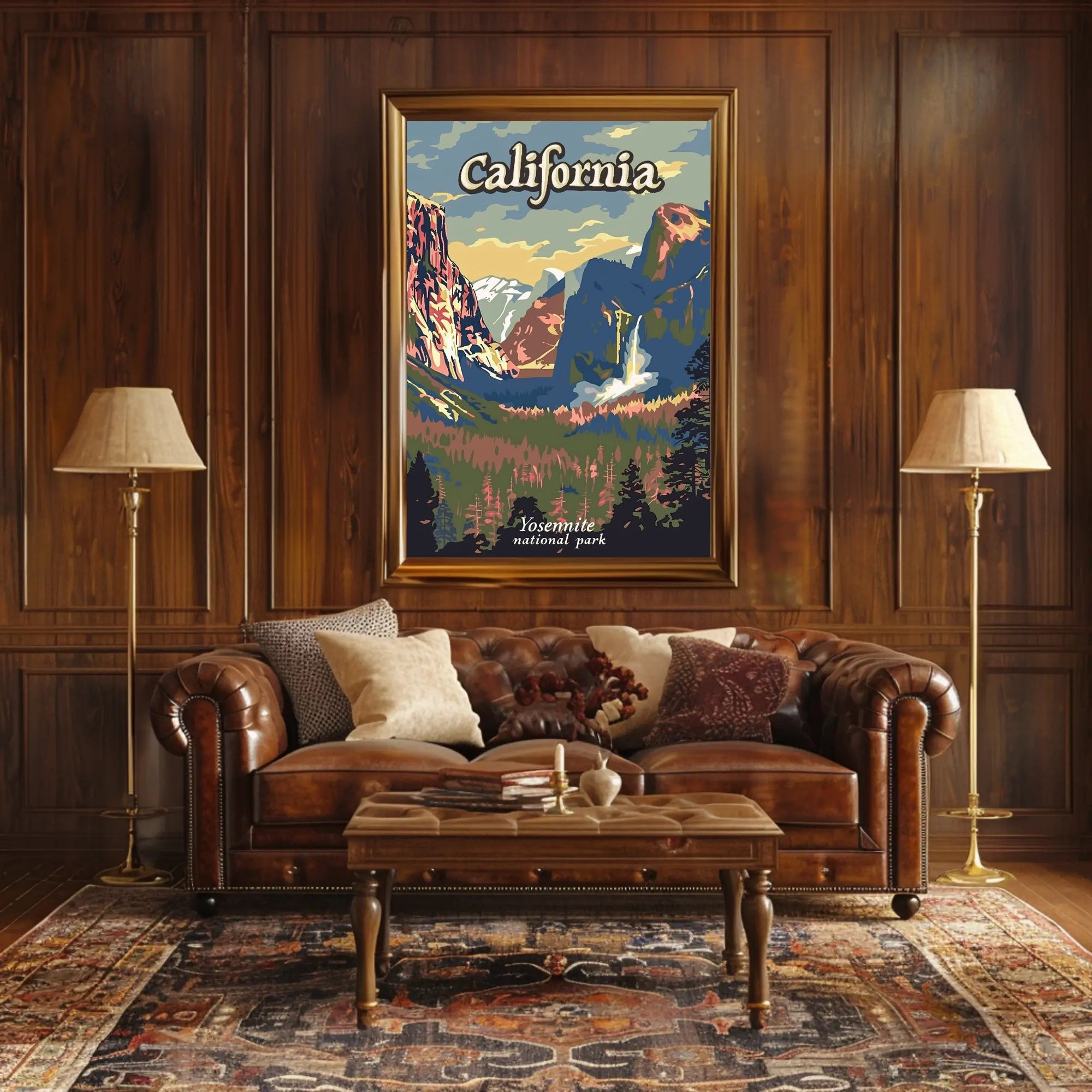 Yosemite National Park Vintage Travel Poster PosterGoat