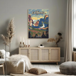 Yosemite National Park Vintage Travel Poster PosterGoat