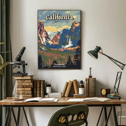 Yosemite National Park Vintage Travel Poster PosterGoat