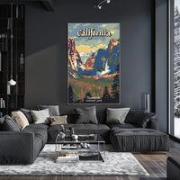 Yosemite National Park Vintage Travel Poster PosterGoat