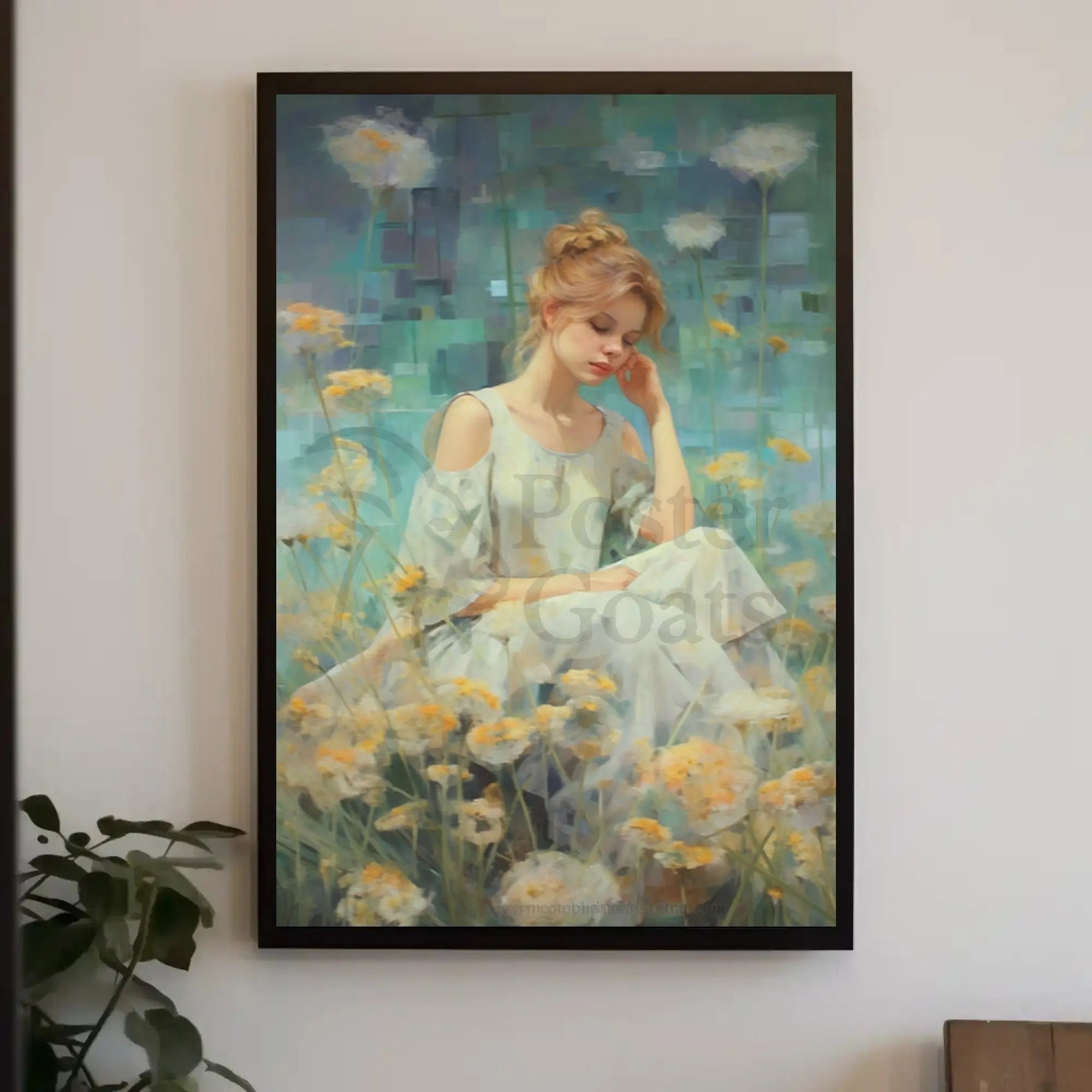 Young Woman in Nature Artistic Impressionism Poster PosterGoat