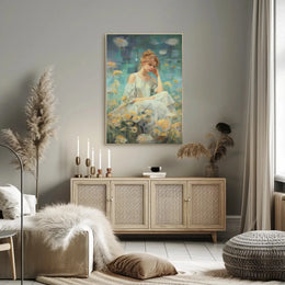 Young Woman in Nature Artistic Impressionism Poster PosterGoat