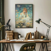 Young Woman in Nature Artistic Impressionism Poster PosterGoat