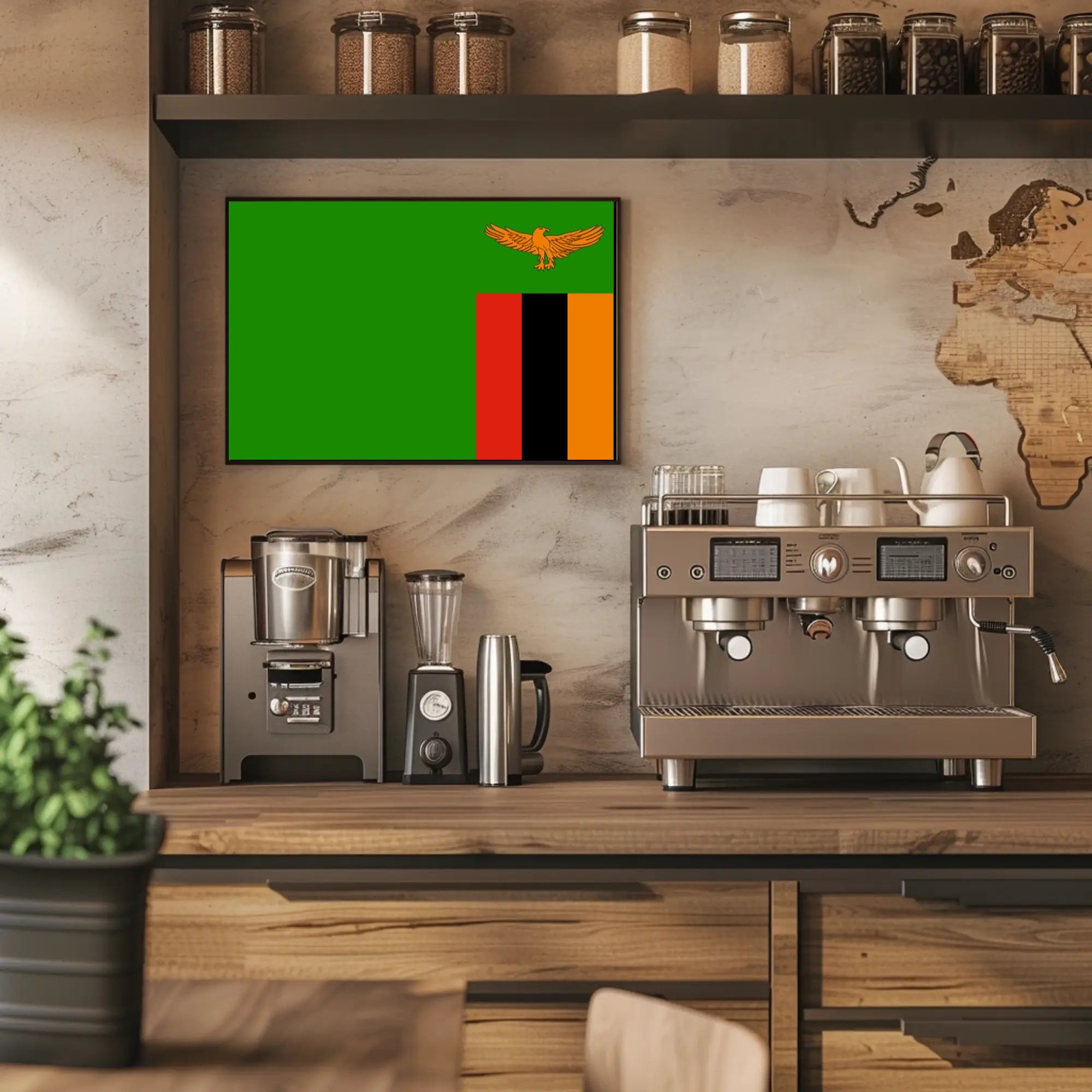 Zambia National Flag Poster Celebrating Unity and Pride PosterGoat