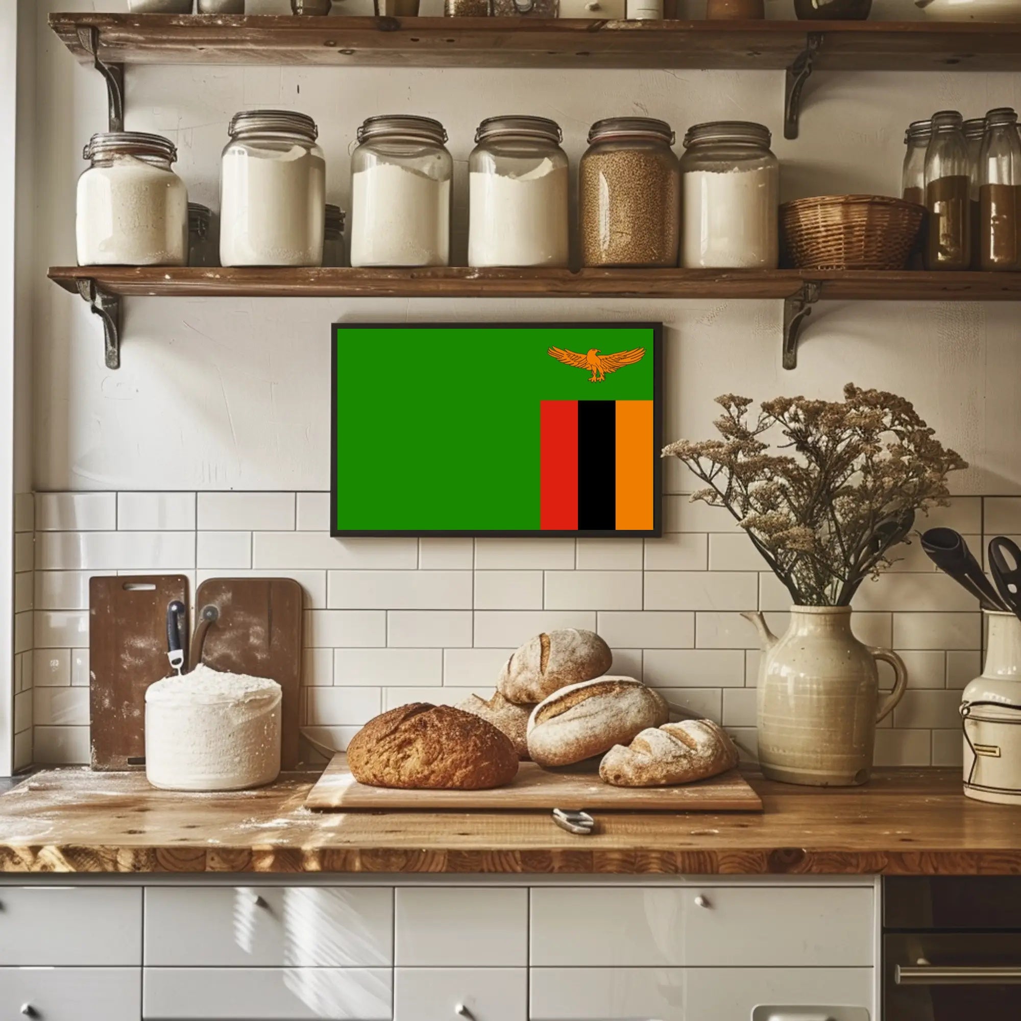 Zambia National Flag Poster Celebrating Unity and Pride PosterGoat