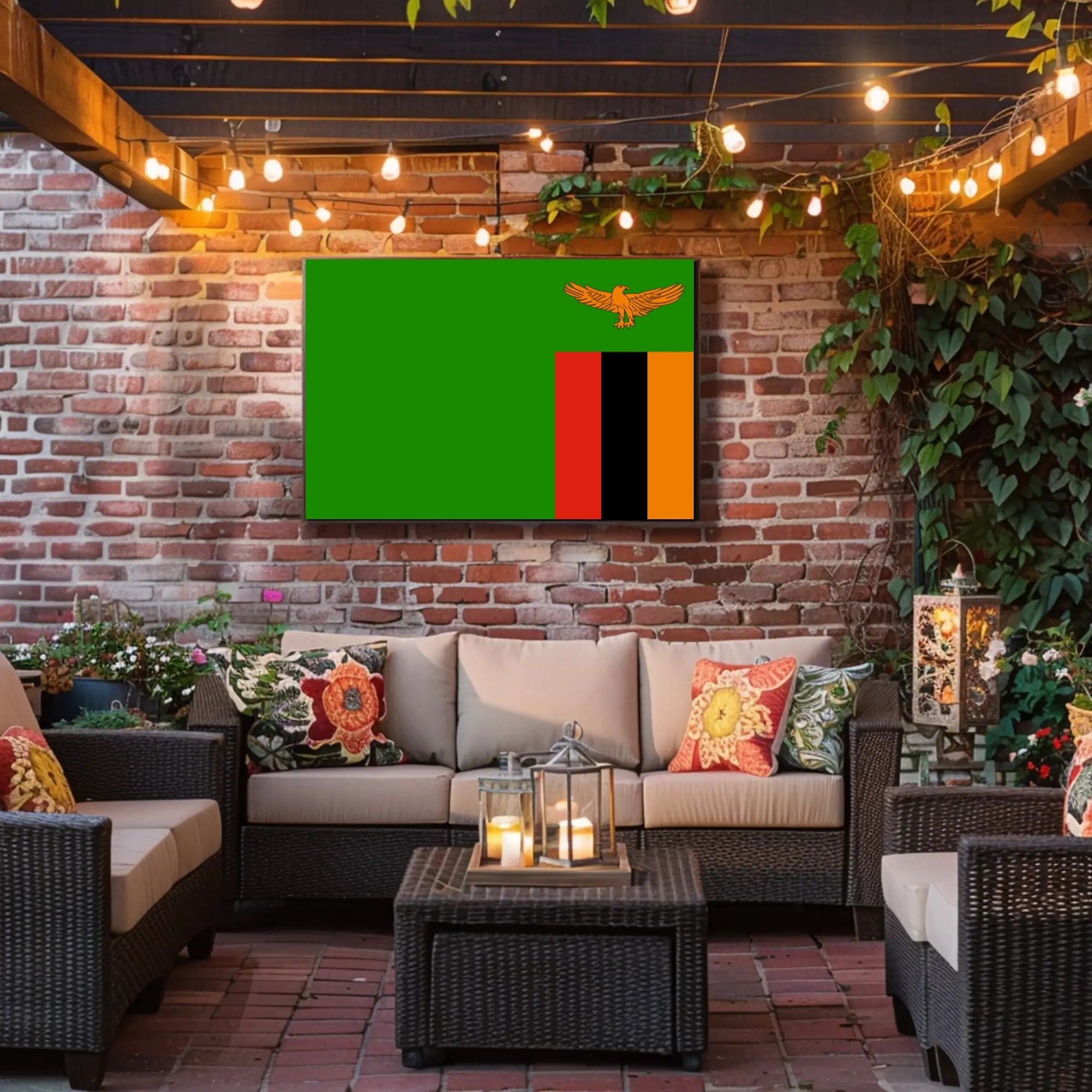 Zambia National Flag Poster Celebrating Unity and Pride PosterGoat