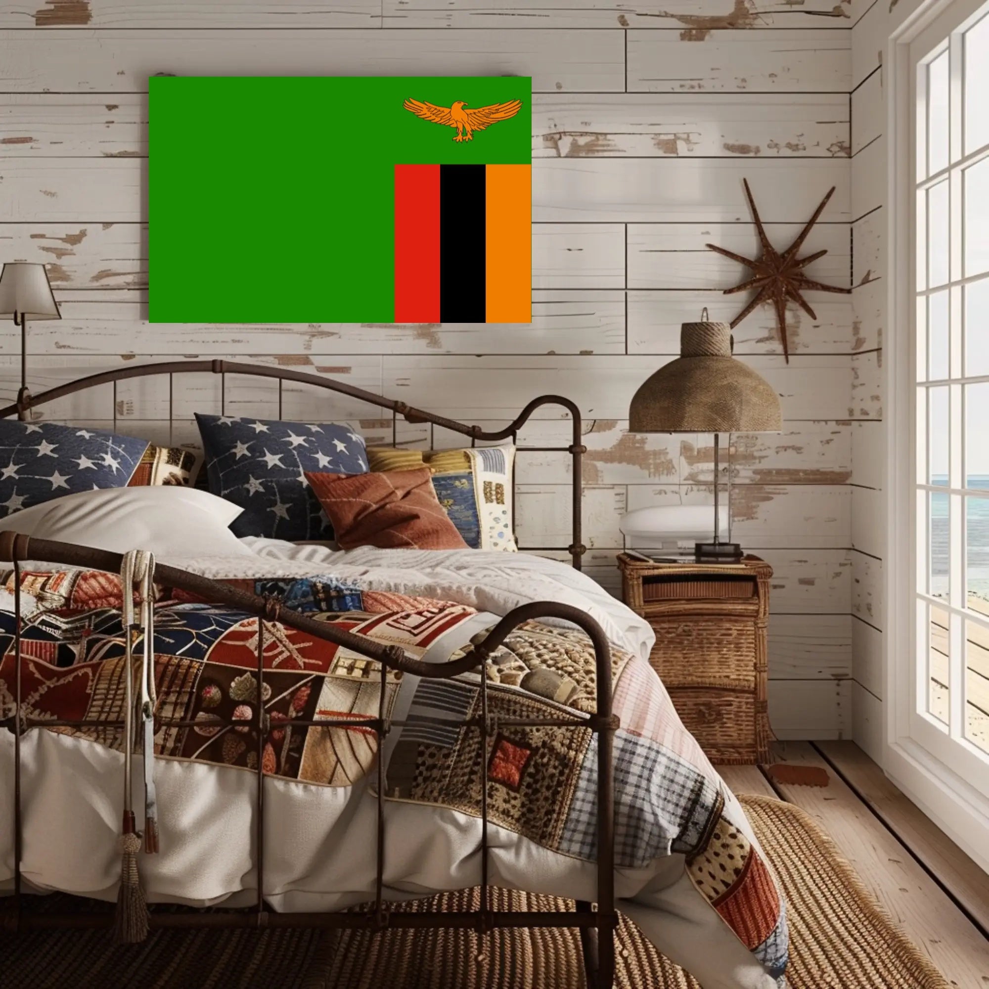 Zambia National Flag Poster Celebrating Unity and Pride PosterGoat