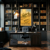 Zerzura Desert Adventure Scenic Vintage Travel Poster PosterGoat
