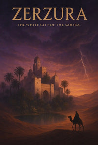 Zerzura Mirage: Mystical Adventure Travel Poster PosterGoat