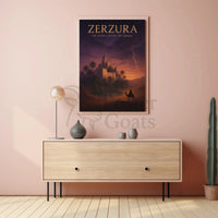 Zerzura Mirage: Mystical Adventure Travel Poster PosterGoat