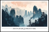 Zhangjiajie Forest Park Ethereal Beauty National Park Poster PosterGoat