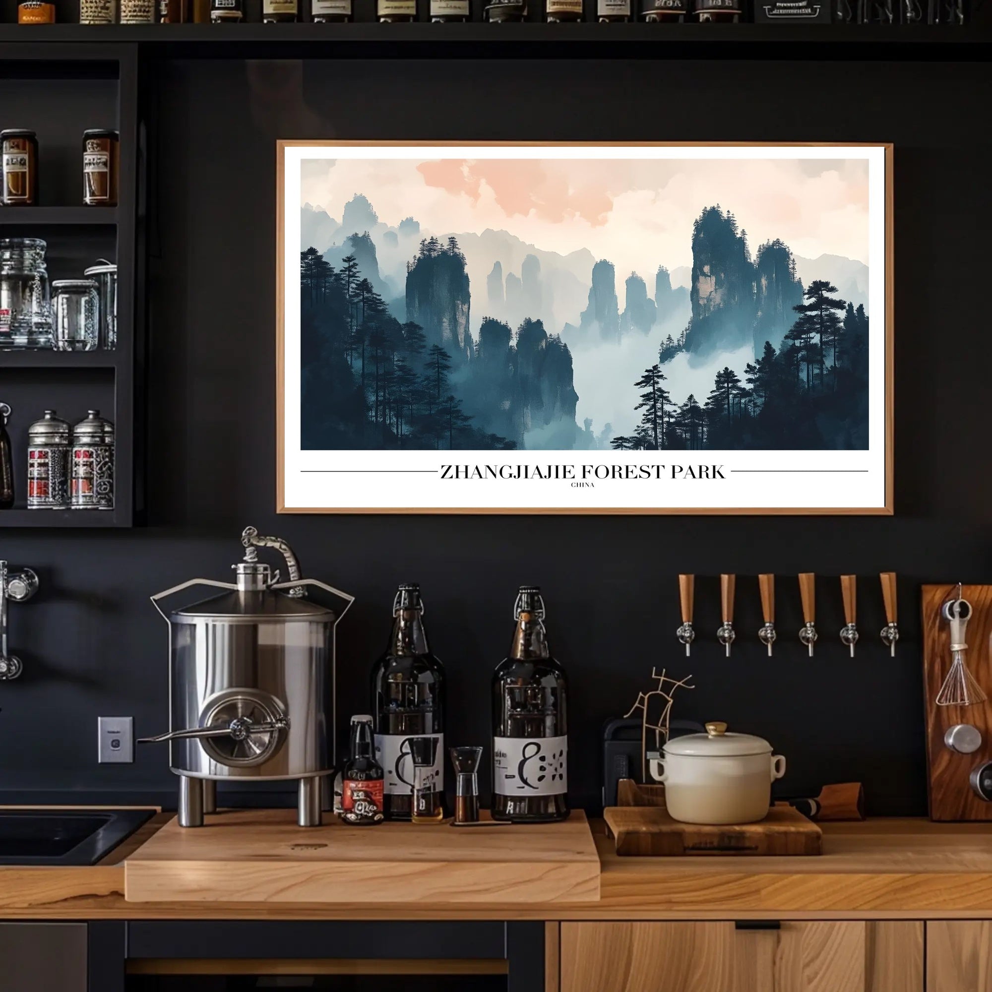 Zhangjiajie Forest Park Ethereal Beauty National Park Poster PosterGoat