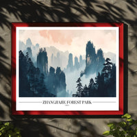 Zhangjiajie Forest Park Ethereal Beauty National Park Poster PosterGoat